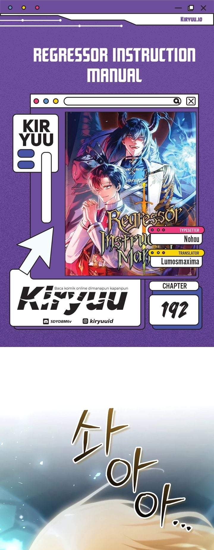 Regressor Instruction Manual Chap 192 - Next Chap 193