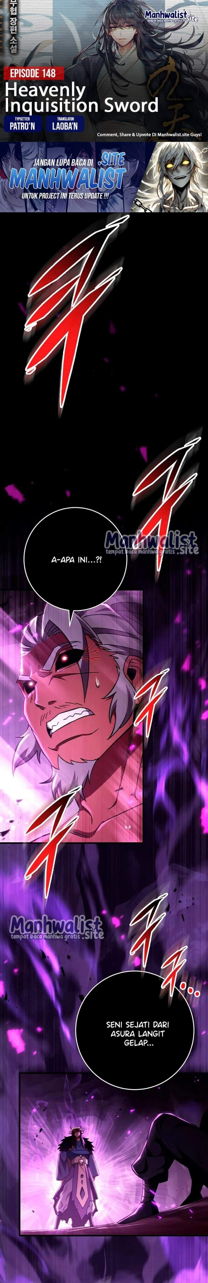 Heavenly Inquisition Sword Chap 148 - Next Chap 149