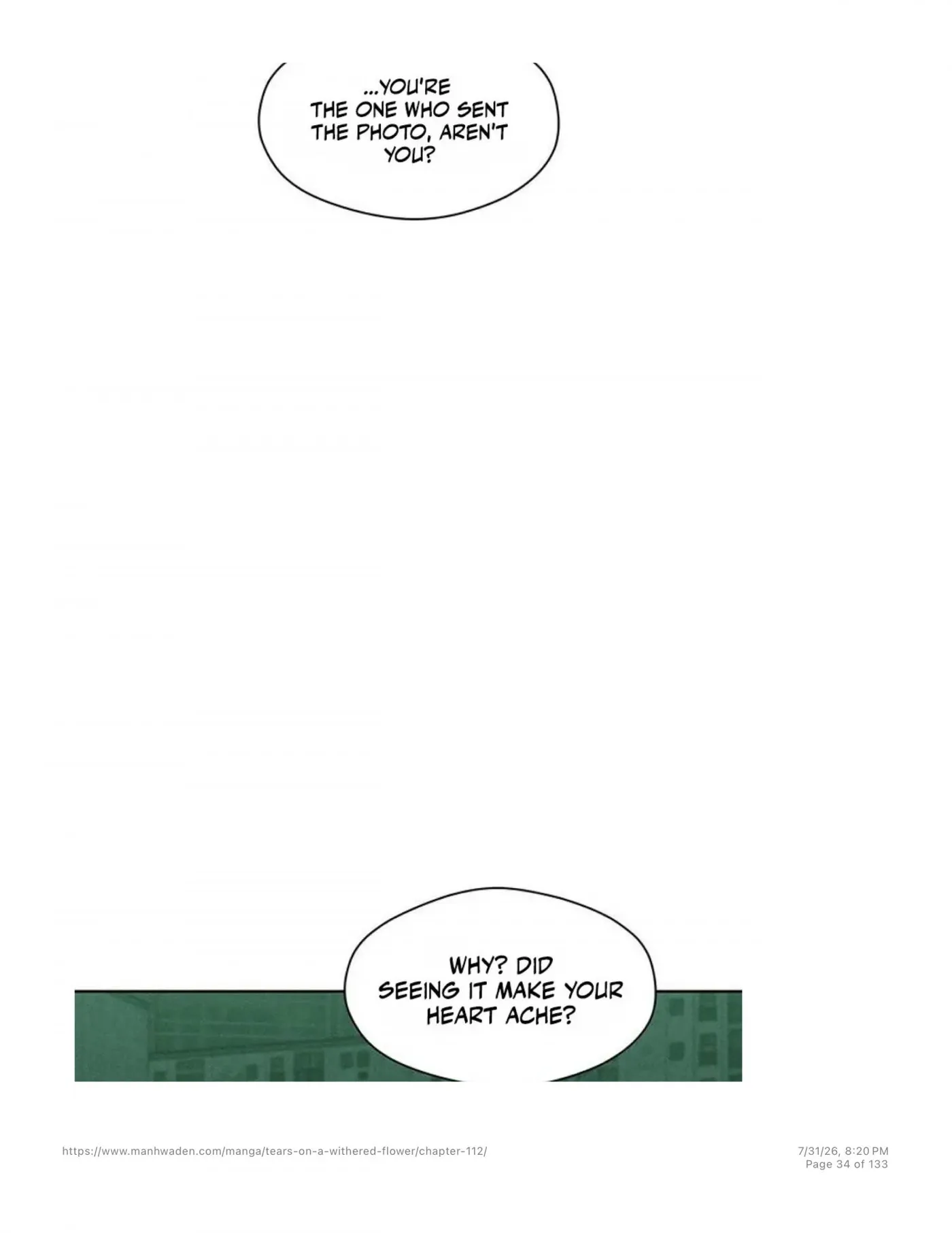 Tears on a Withered Flower Chap 112 - Next Chap 113