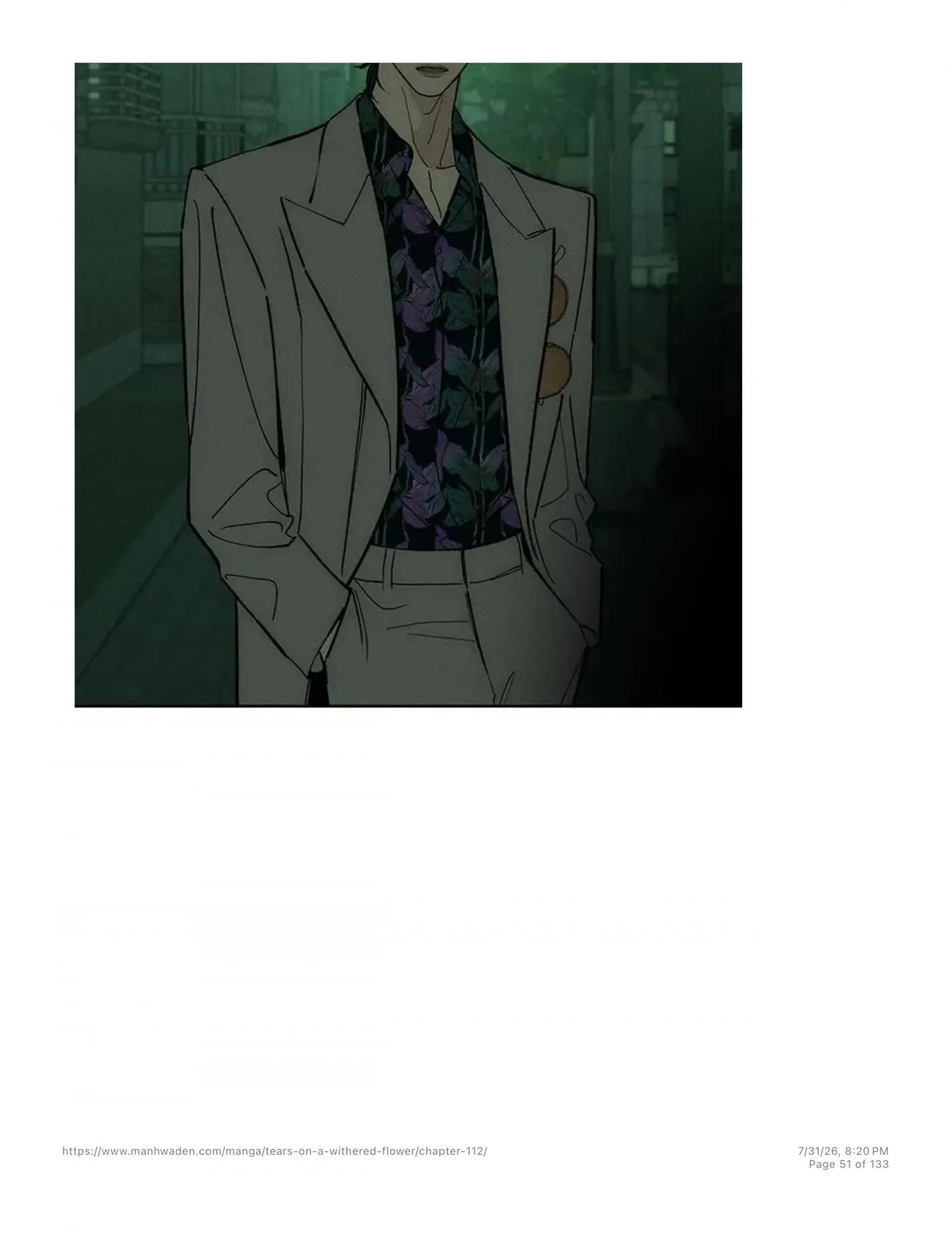Tears on a Withered Flower Chap 112 - Next Chap 113