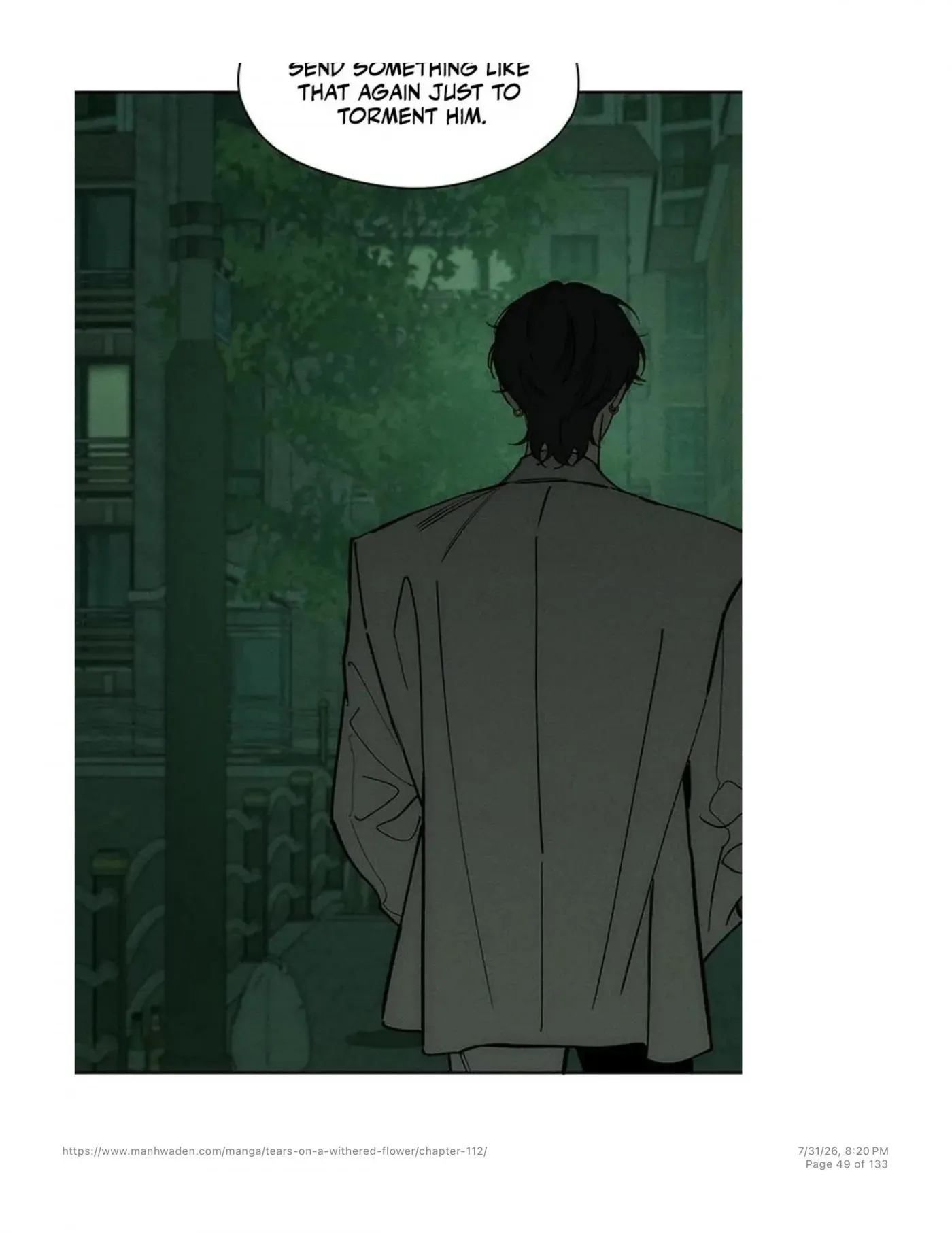 Tears on a Withered Flower Chap 112 - Next Chap 113