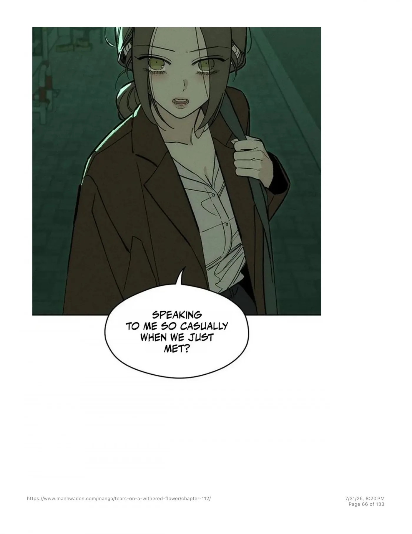 Tears on a Withered Flower Chap 112 - Next Chap 113