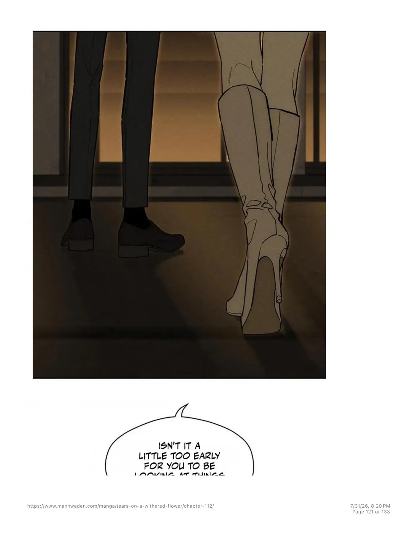 Tears on a Withered Flower Chap 112 - Next Chap 113