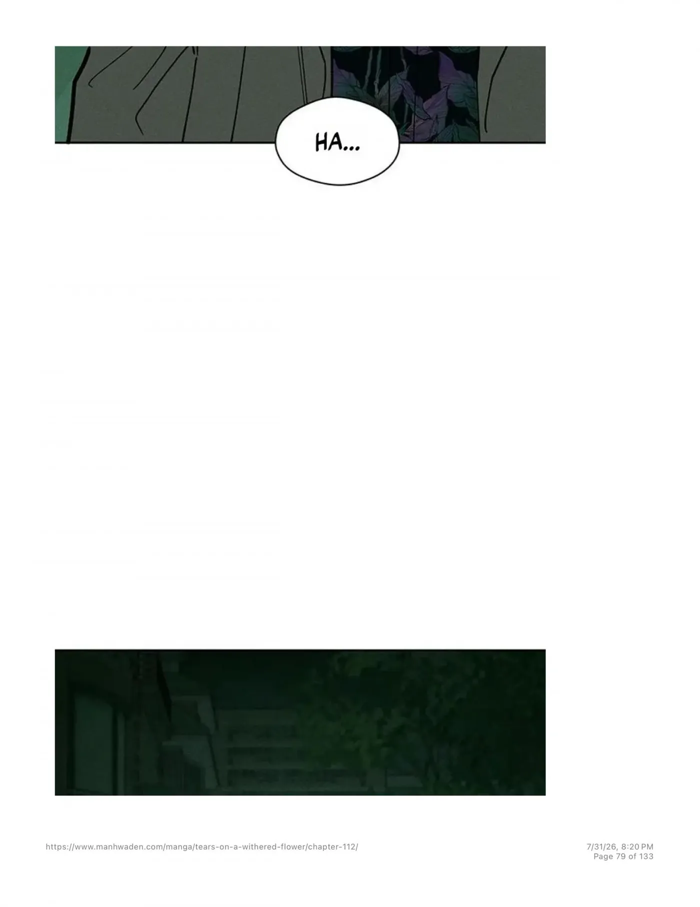 Tears on a Withered Flower Chap 112 - Next Chap 113