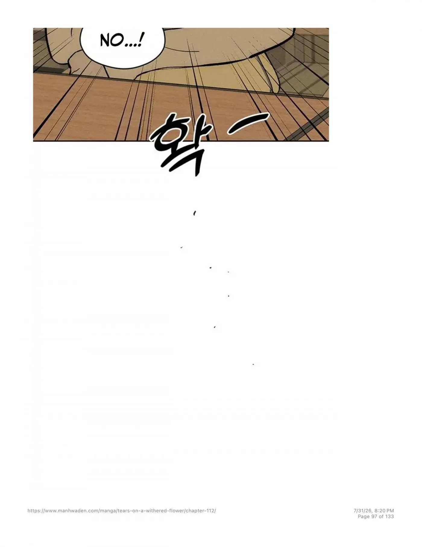 Tears on a Withered Flower Chap 112 - Next Chap 113