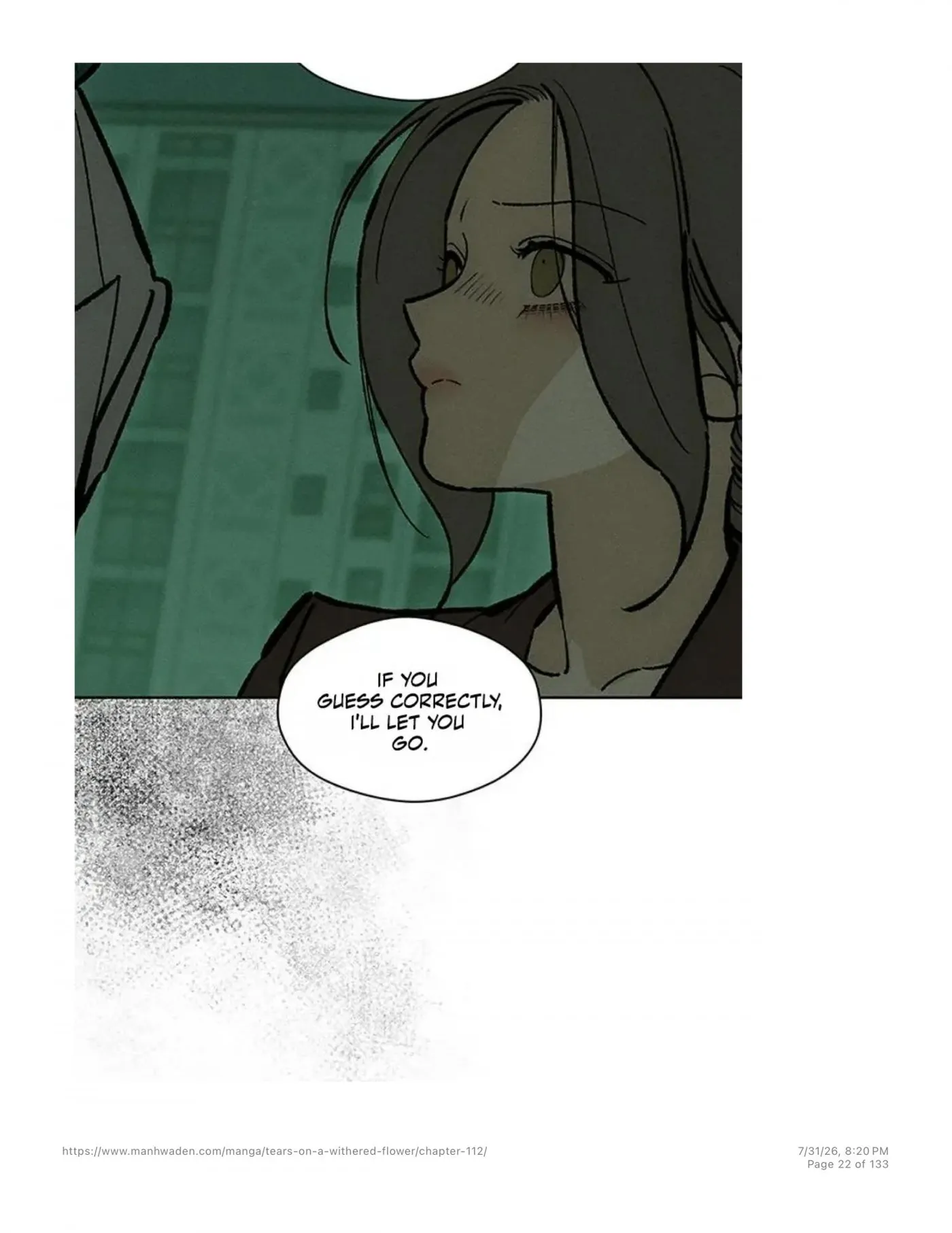 Tears on a Withered Flower Chap 112 - Next Chap 113