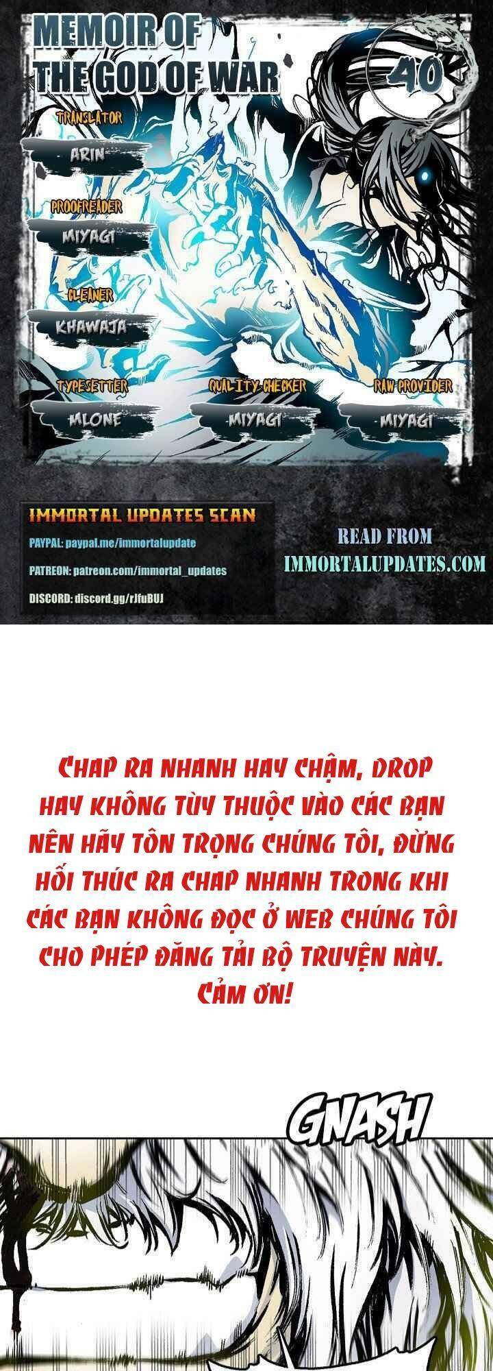 Hồi Ức Của Chiến Thần Chap 40 - Next Chap 41